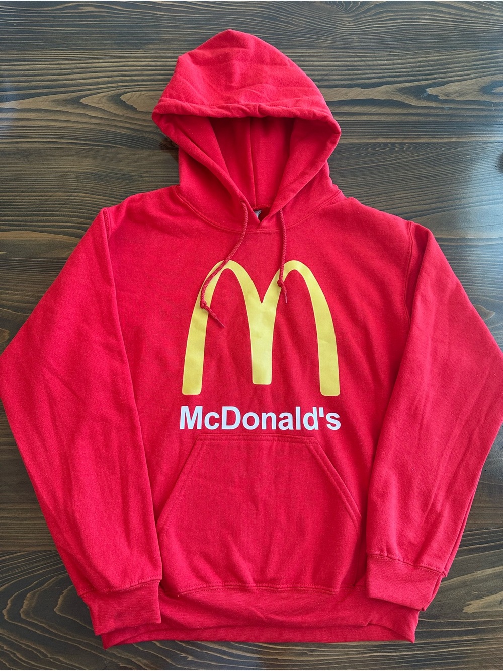 McDonald's Red Hooded Sweatshirt with Golden Arches